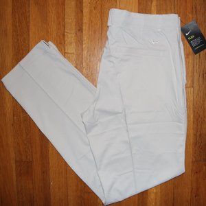 Nike Dri-Fit Flex Golf Pants Mens 38x30 Light Bone Flat Front
